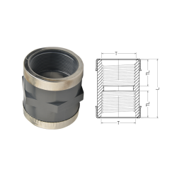 PVC FTC With Cladding Ring (PN16)