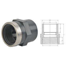 PVC FTA With Cladding Ring (PN16)