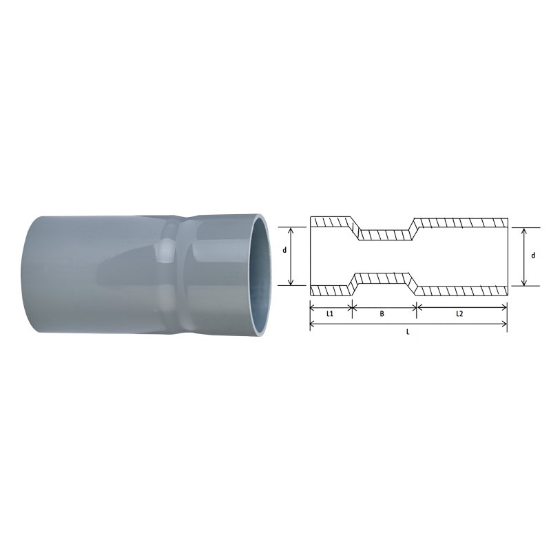 PVC One End Long Repair Coupler