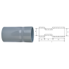 PVC One End Long Repair Coupler