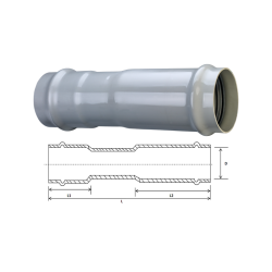 PVC Quick Fix One End Long Repair Coupler