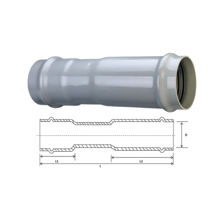 PVC Quick Fix One End Long Repair Coupler