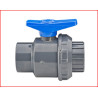 PVC SINGLE UNION BALL VALVE TEFLON SEAL CODE- SUV50TSW